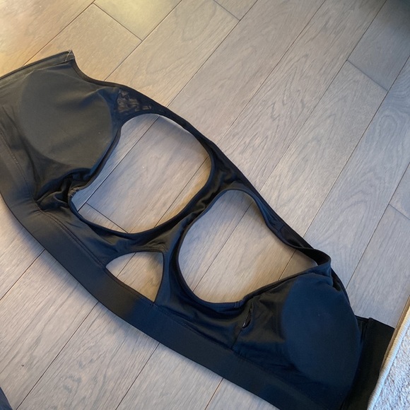 ZYIA Black Rhombus Mirage Luxe Access Bra Front Zip Iridescent - Picture 6 of 6